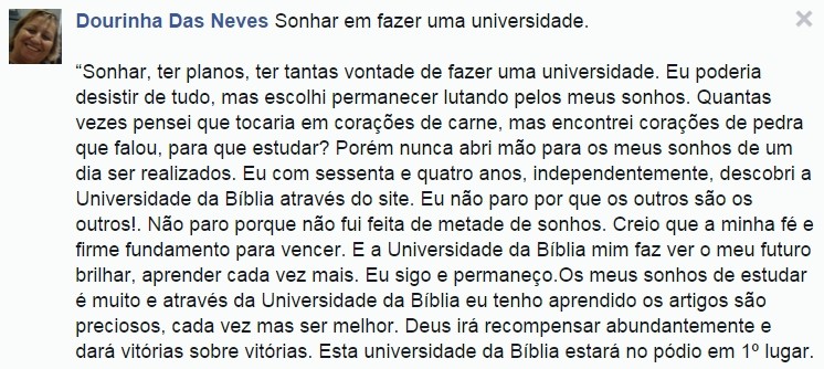 Depoimento Facebook 10